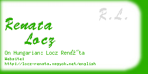 renata locz business card